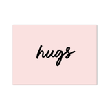 Hugs A6 Postcard