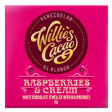 Willie's Cacao Raspberries & Cream White Chocolate Bar