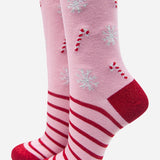 Candy Cane Christmas Socks