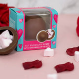 Hot Chocolate Bombe with Heart Marshmallows