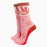 Stripy Cowboy Boot Socks