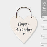 Happy Birthday Wooden Heart Sign