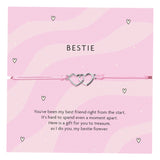 Bestie Pink Heart Bracelet