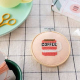 Coffee Cup Cross Stitch Kit