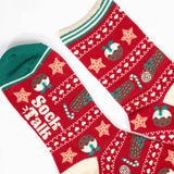 Festive Christmas Pudding Socks