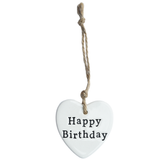 Happy Birthday Ceramic Heart