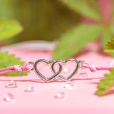 Bestie Pink Heart Bracelet