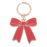 Red Bow Christmas Keyring