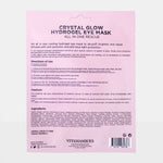 Crystal Glow Hydrogel Eye Mask packaging with text on a white background