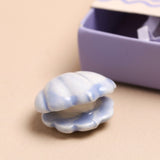 Tiny Matchbox Oyster Ceramic Token