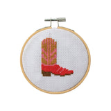 Cowboy Boot Cross Stitch Kit