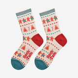 Gingerbread Fair Isle Socks