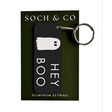 Hey Boo Halloween Keyring