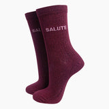 Salute Glitter Socks
