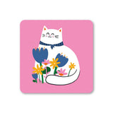 Cat Flowers Coaster