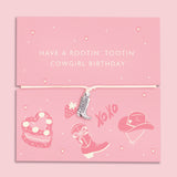 Cowgirl Birthday Bracelet Gift