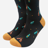 Men's Beer Bottle Print Socks
