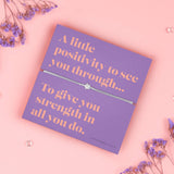 Positivity Sentiments Wish Bracelet