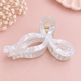 Cream Bow Claw Clip