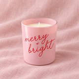 Merry & Bright Vanilla & Maple Scented Glass Candle 30cl
