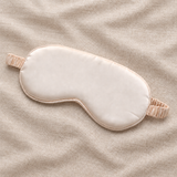 Cream Satin Eye Mask