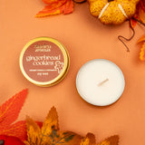 Gingerbread Cookies Luxury Gold Tin Candle