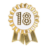 18 Enamel Birthday Badge