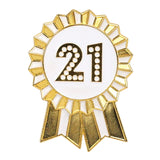 21 Enamel Birthday Badge