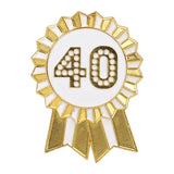 40 Enamel Birthday Badge