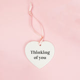Thinking of You Ceramic Heart