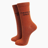 Pumpkin Spice Glitter Socks