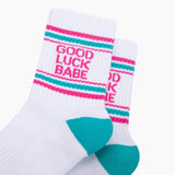 Good Luck Babe Organic Cotton Sports Socks