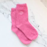 Berry Smiley Cosy Socks