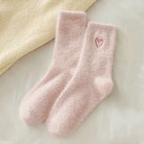 Blush Heart Cosy Socks