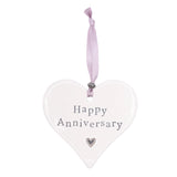 Happy Anniversary Ceramic Heart