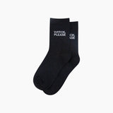 Witch Please Black Cotton Glitter Socks