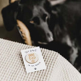 Dog Dad Wooden Engraved Badge