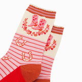 Stripy Cowboy Boot Socks