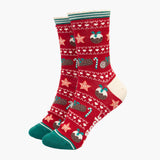 Festive Christmas Pudding Socks