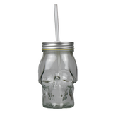 Skull Drinking Jar | Clear