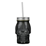 Skull Drinking Jar | Black
