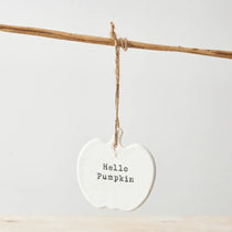 Hello Pumpkin Hanging Decoration from Cute Little Gifts