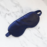 Navy Satin Eye Mask