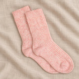 Super Soft Ribbed Pink Socks