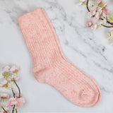 Super Soft Ribbed Pink Socks