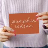 Pumpkin Season A6 Postcard