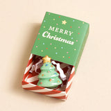 Tiny Matchbox Christmas Tree Ceramic Token