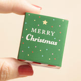 Tiny Matchbox Christmas Tree Ceramic Token