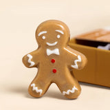 Gingerbread Man Matchbox Ceramic Token