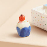 Tiny Matchbox Birthday Cake Ceramic Token